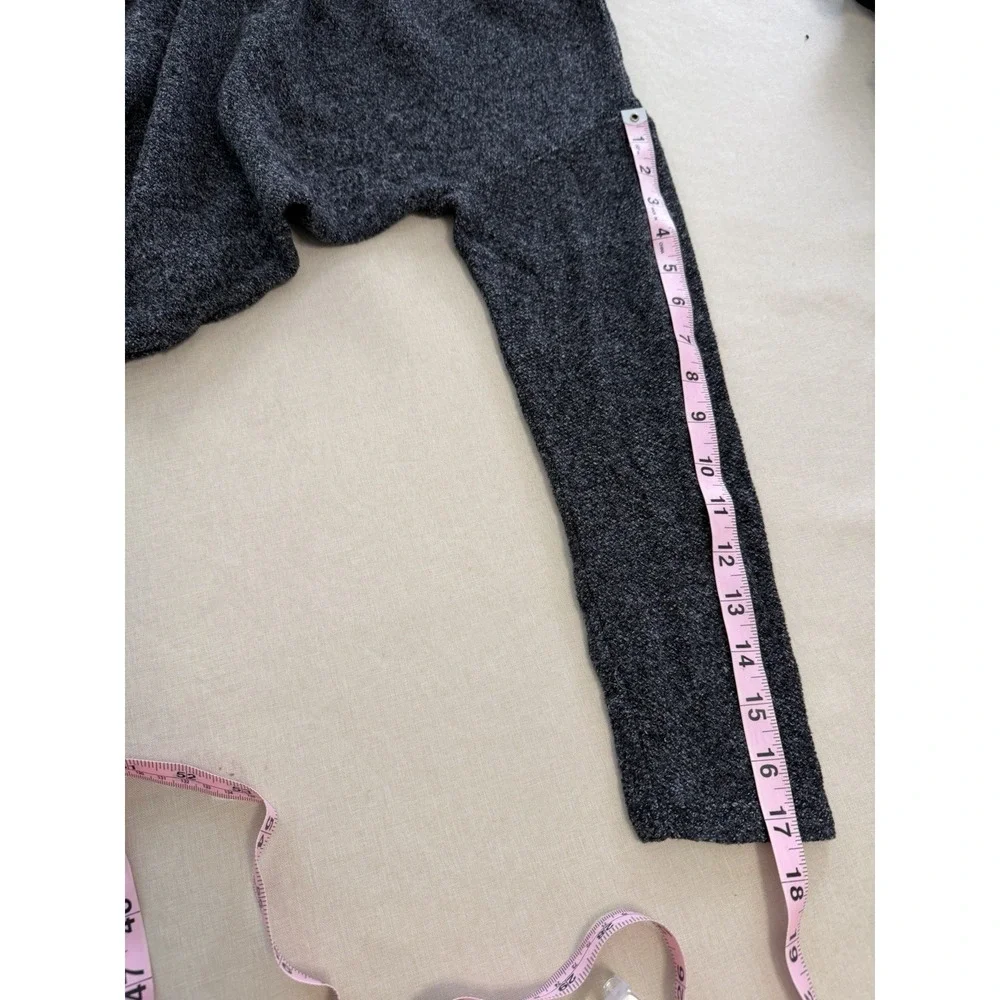 Womens Old Navy Large Charcoal Marled Knit‎ Sweater Soft Cozy Minimalist Top EUC